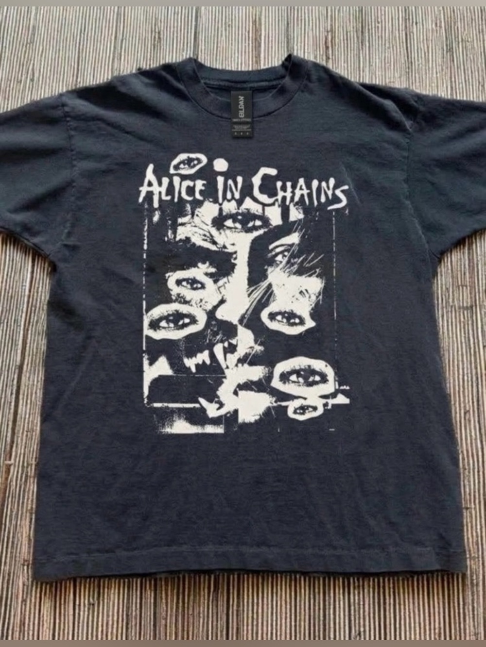Men's Black Graphic Band T-Shirt